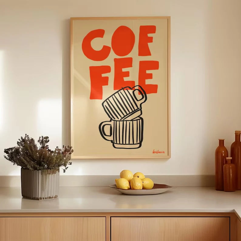 Espresso Minimalist Canvas Art
