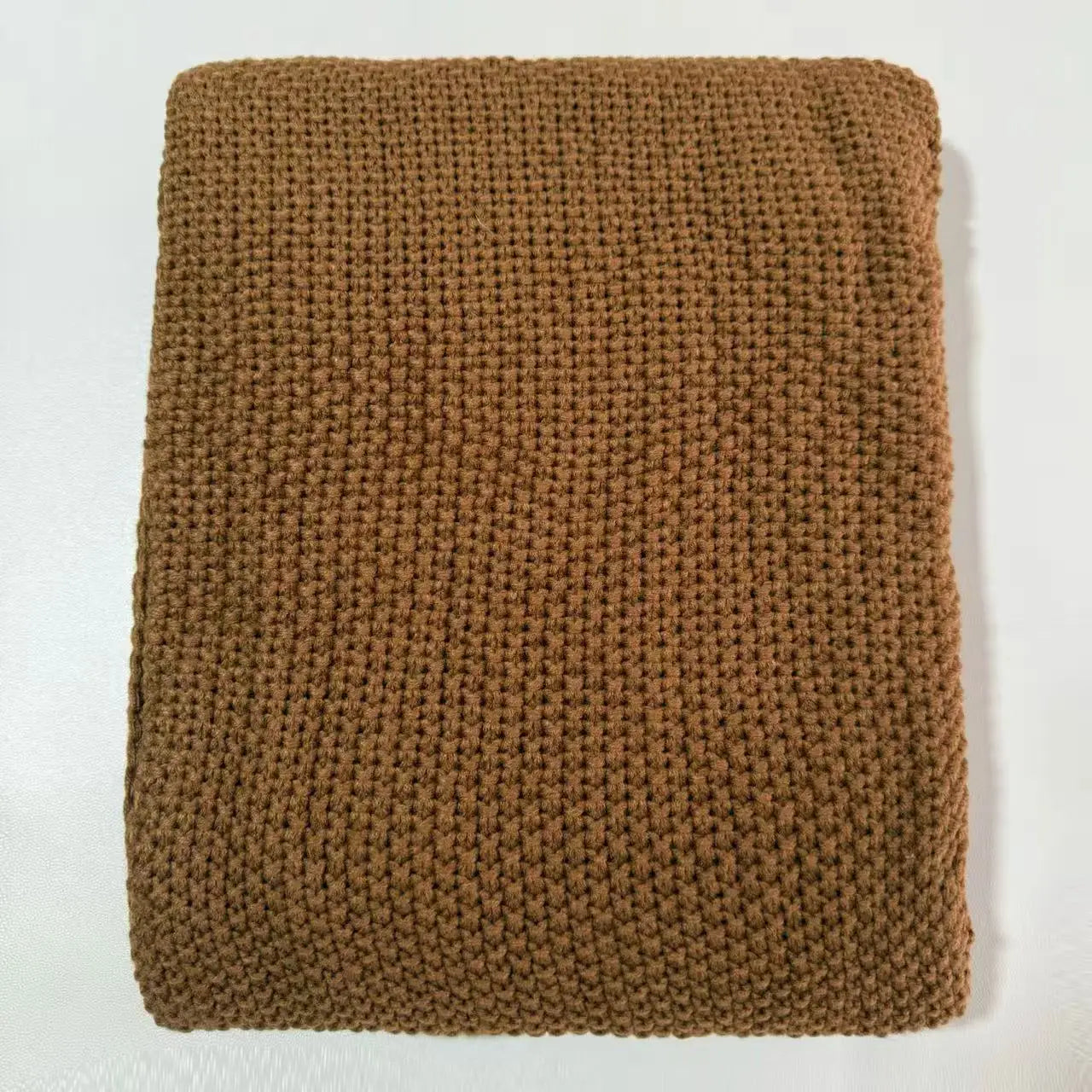 Nordic Tassel Knit Throw