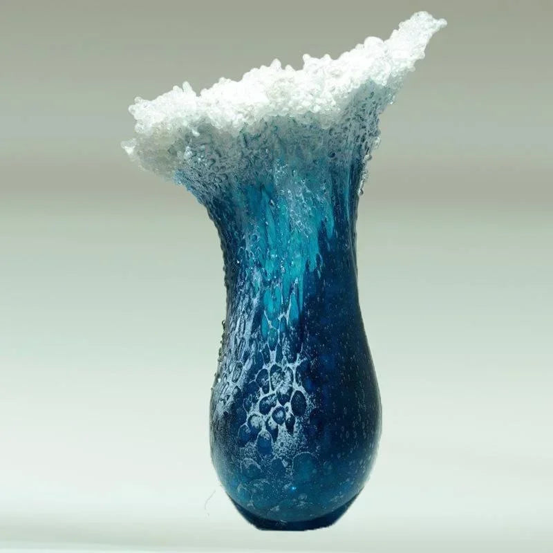 Nordic Wave Resin Vase