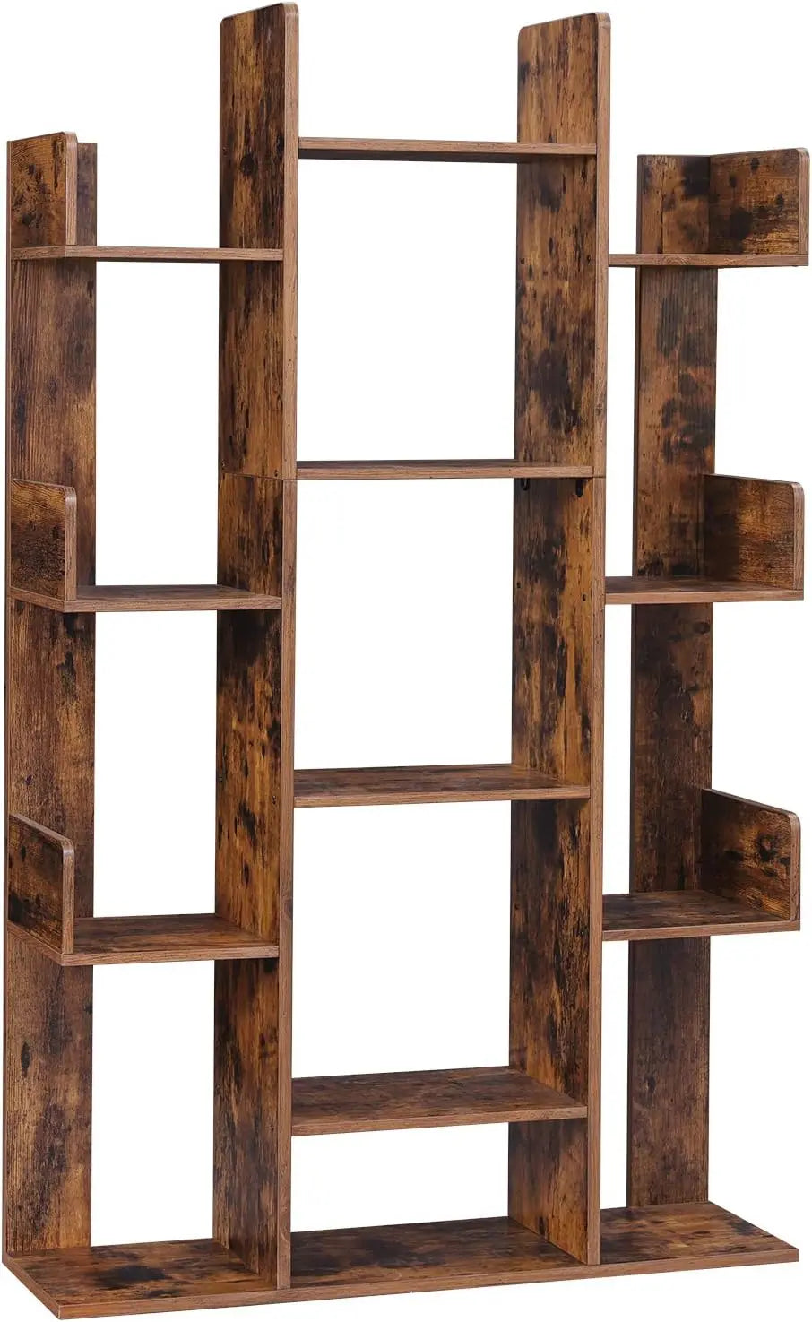 6-Shelf Wooden Bookcase