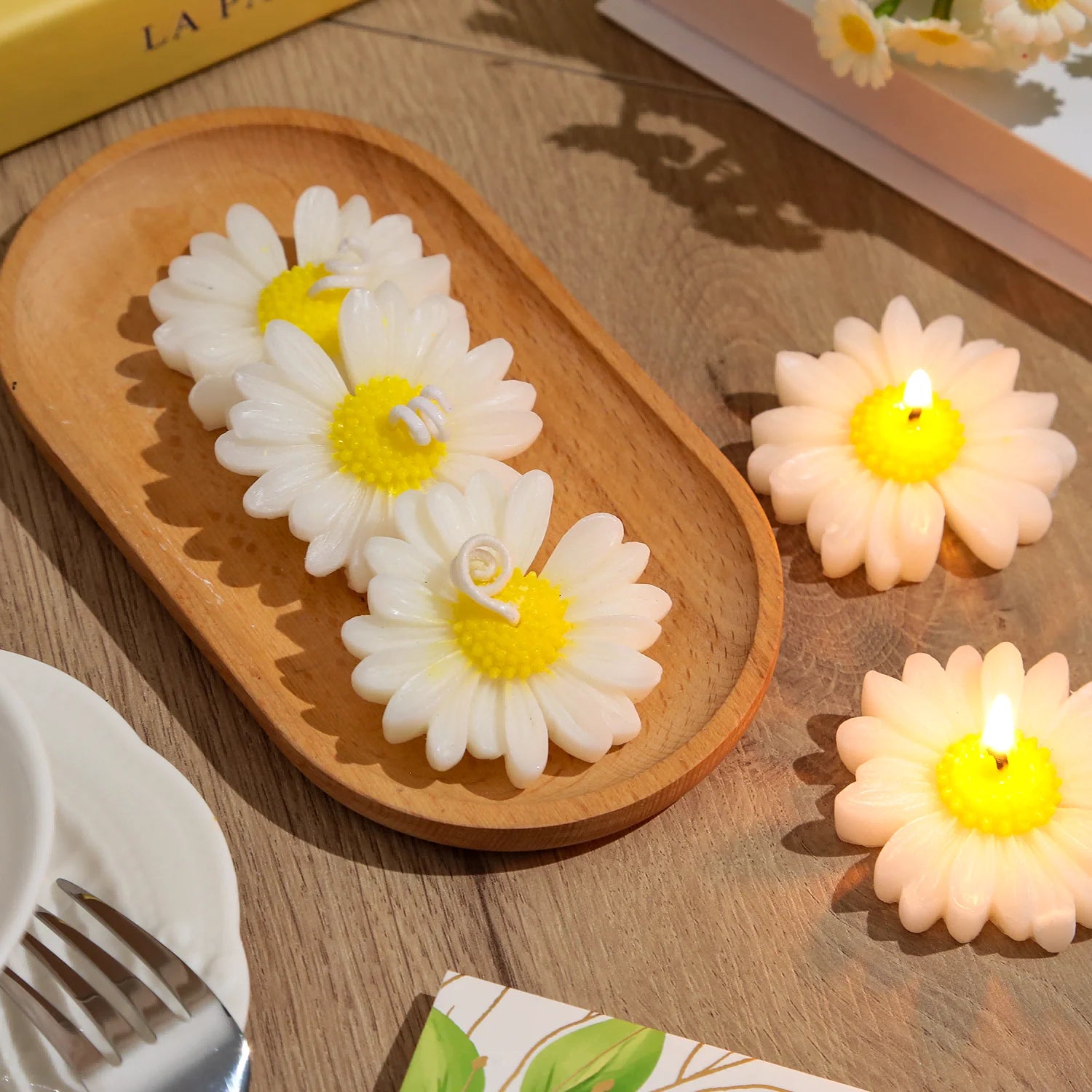 Daisy Aesthetic Candle Set