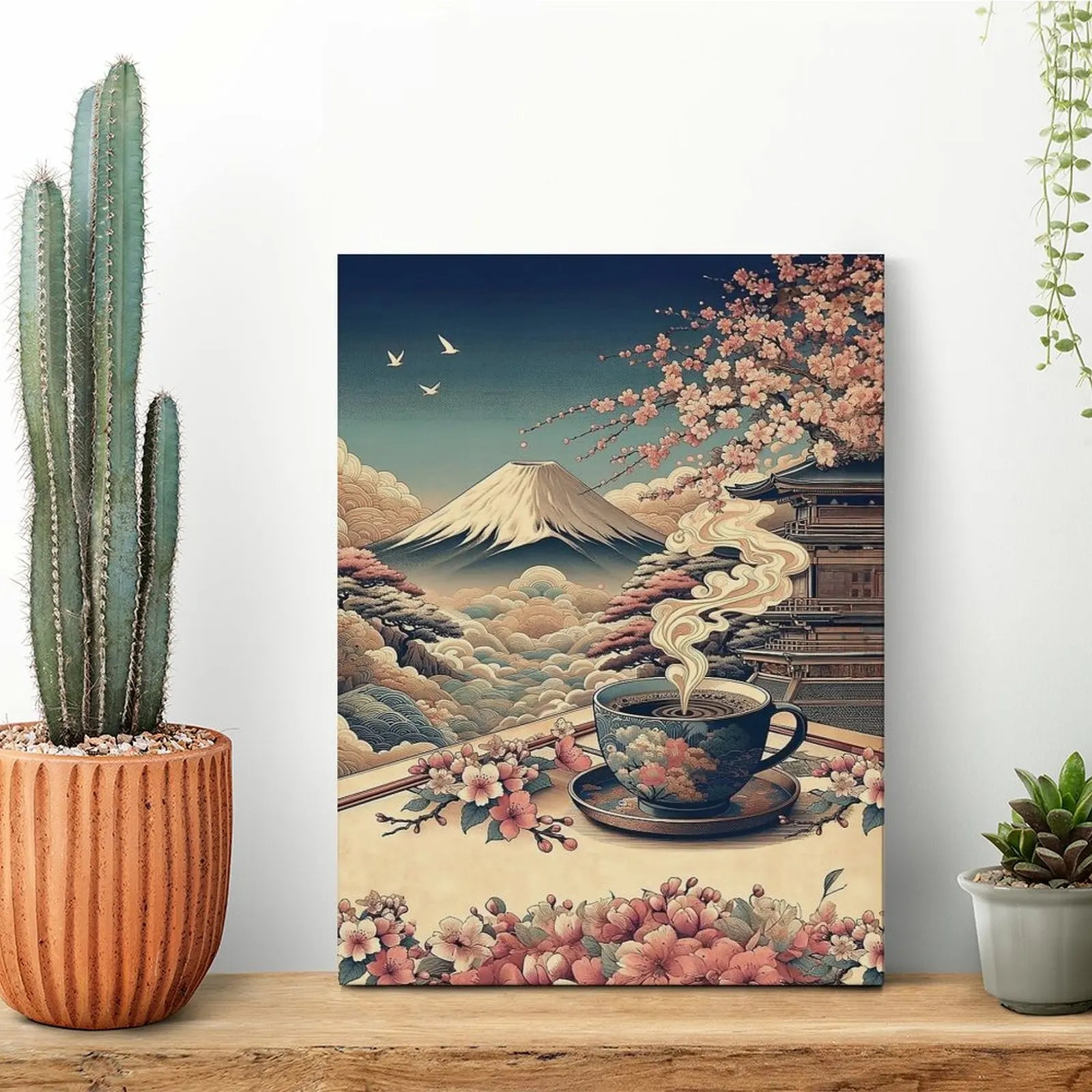 Japanese Morning Coffee Canvas